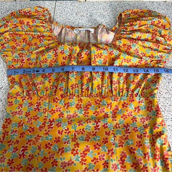 Caroline Constas Calla Mini Dress Floral Off The Shoulder Women’s M - Picture 7 of 9